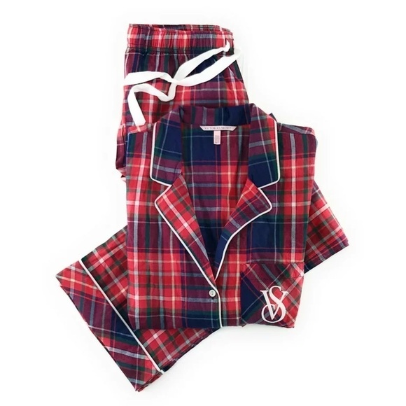 Victoria's Secret Red Plaid Pajama Set - Picture 2 of 11